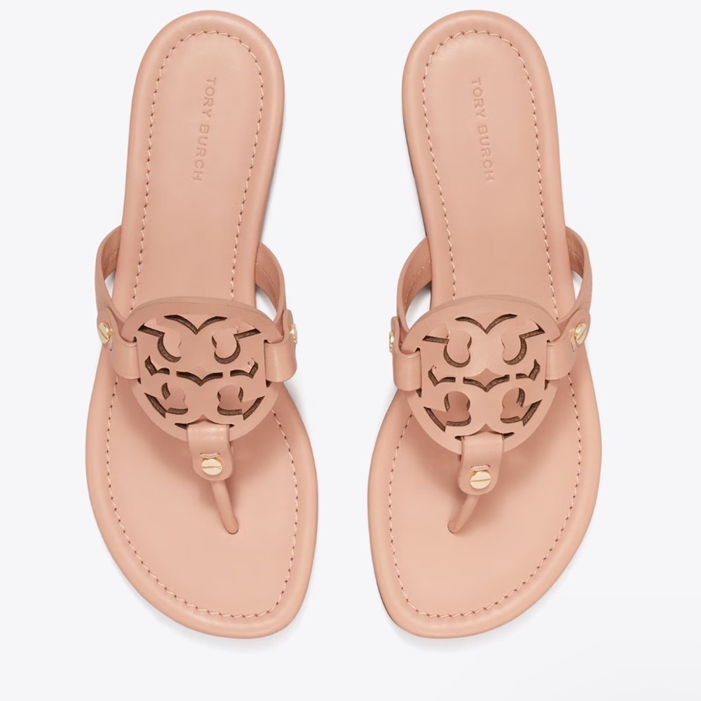 Tori Burch Miller sandal “light makeup”